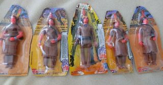 Vintage Legends Of The West Figures (4) Indian Squaw (1) Cochise