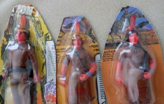 Vintage Legends of the West Figures (4) Indian Squaw (1) Cochise 2