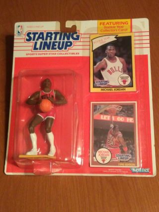 Michael Jordan Chicago Bulls 1990 Starting Lineup Slu Basketball Nba Hof Roy
