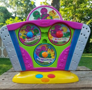 Barney Favorite Hits Cd Player Includes 6 Discs Singing Musical Toy 2003
