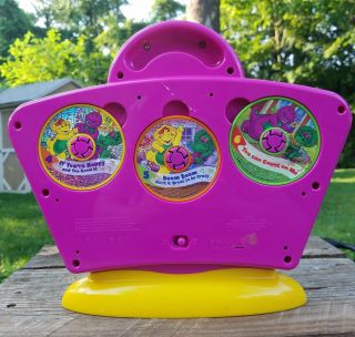 Barney Favorite Hits CD Player Includes 6 Discs Singing Musical Toy 2003 2