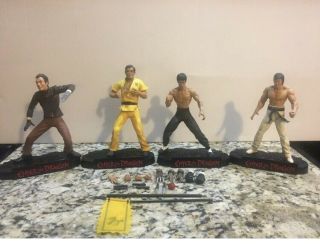 Bruce Lee Enter The Dragon Complete (set Of 4) Action Figures By Play Along
