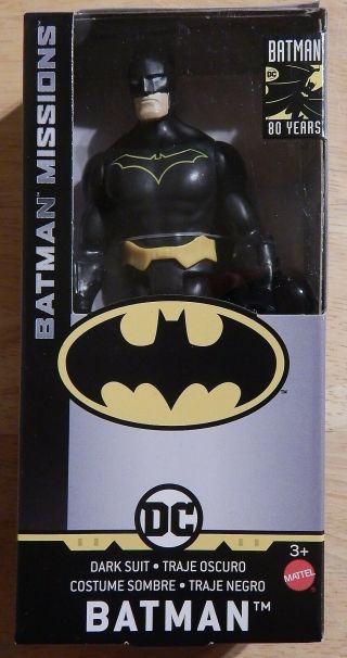 Mattel Dc Comics Batman Missions Dark Suit Action Figure