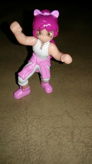 Burger King Mariah Beyblade 3 " Pvc Figure Pink Hair Collectable Kids Meal Toy