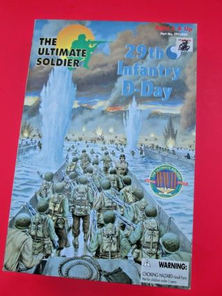 Ultimate Soldier 12 " 1/6 Scale Ww2 Action Figure American 29th Infantry D - Day