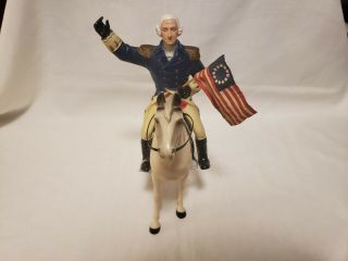 Vintage Hartland General George Washington And Horse Ajax Figures