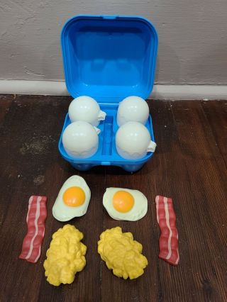 Vintage Fisher Price Fun With Food Bacon And Eggs That Crack Open