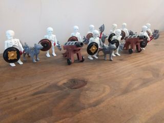 Playmobil Custom Kniight Castle Skeleton Army With Cannons And Wolves