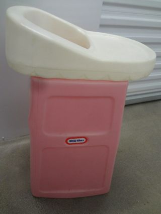 Vintage Little Tikes Lght Pink High Chair 24 " Fits American Girl Child Doll Toy