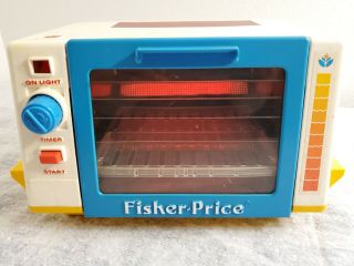 Vintage 1987 Fisher Price Red Glow Toaster Oven 2117