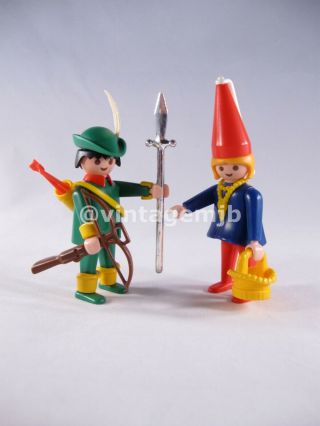 Playmobil Vintage 7106 Robin Hood & Maid Marian Knights 100 Complete C1990