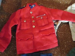Vintage 1964 12 " Gi Joe Canadian Mountie Uniform Jacket