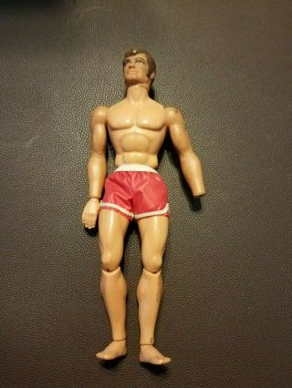 Vintage Mattel Big Jim Karate Chop Action Figure Missing Hand