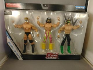 Wwe Elite Then Now Forever 3 Pack Bash At The Beach Macho Man Sting Luger Wcw