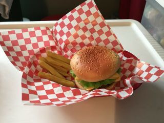Mtc Realistic Burger King Play Food Props Whopper Hamburger & Fries