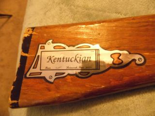 Vintage Parris " Kenuckian " 52 " Wood Toy Cap Gun Savannah,  Tenn.  Usa Orange Tip