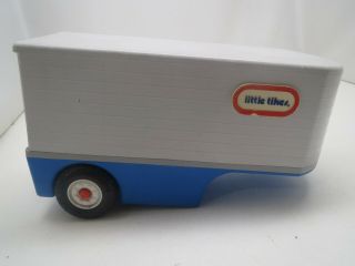 Little Tikes 23 " Blue Semi Trailer Only Farming Tractor Moving Good Cond
