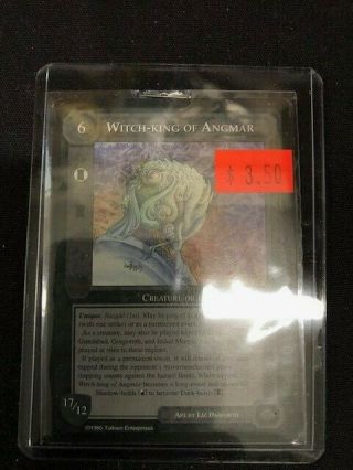 Middle - Earth The Wizards Limited Witch - King Of Angmar (nazgul) - Ccg Meccg