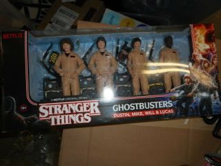 Mcfarlane Toys Stranger Things Ghostbusters Costume 4 Pack,  Will Dustin Lucas Mi