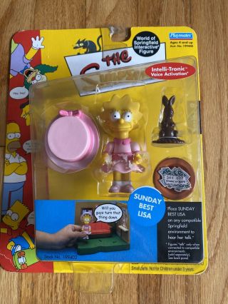 Playmates Wos Interactive Action Figures Simpsons Sunday Best Lisa