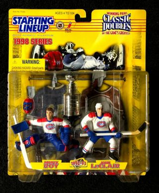 1998 Roy / Leclair " Nhl " Starting Lineup (classic Double) (montreal Canadiens)