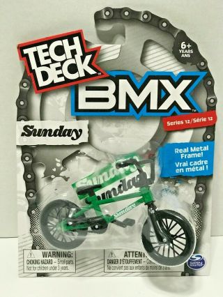 Tech Deck Bmx Finger Bikes Series 12 Sunday Green/black