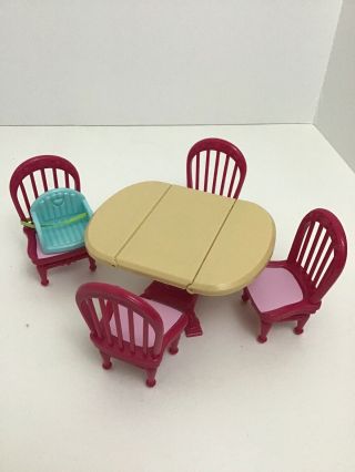 Fisher Price Loving Family Dining Room Table Chairs Home For The Holidays