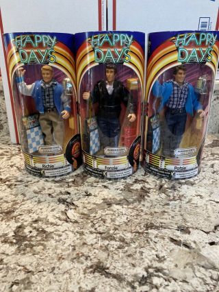 Happy Days All 3 Figures/dolls - 1997 Target Exclusive Premiere,  Never Opened.