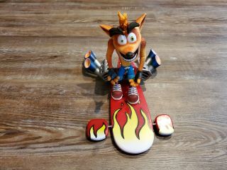 Neca Deluxe Sony Playstation Crash Bandicoot Figure With Hoverboard -