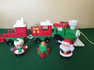 Fisher Price Little People Christmas Train With Santa And Mrs.  Claus