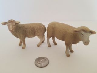 Schleich Sheep Animal Figure Retired Set Of 2