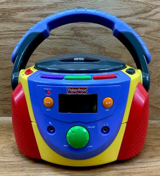 Fisher Price Fp - 495n Portable Cd Player - Kid’s Child Yellow Boombox