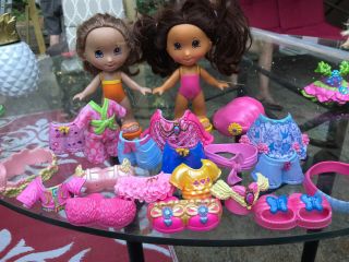 Fisher Price Snap N Style Dolls Accessories Dresses Hat Tops Shoes