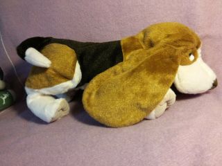15 " Folkmanis Basset Hound Dog Full Body Hand Puppet Plush Stuffed