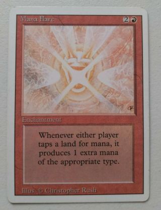 Mtg Mana Flare - Revised Edition - Magic The Gathering - Red