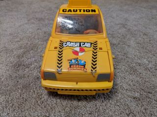 Vintage Incredible Crash Dummies by TYCO: Yellow Crash Cab Car 1991 3