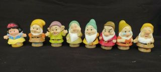 Fisher Price Little People Disney Snow White And The Seven 7 Dwarfs Set 2012