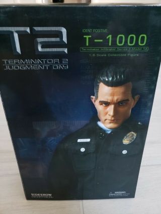 Mib Terminator 2 Judgment Day T - 1000 Collectible Figure 1:6 Scale Sideshow