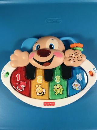 Fisher Price Laugh & Learn Puppy Piano Music Lights Sound Toy English Spanish