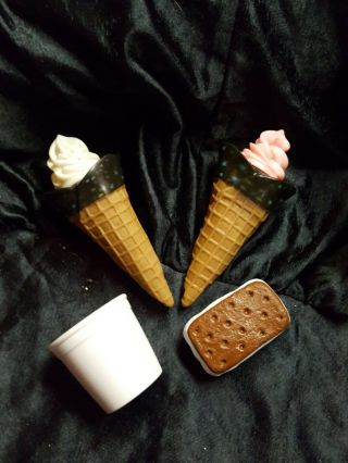 Life - Size Realistic Fake Play Food Prop Ice Cream Cone Baskin Robbins And More