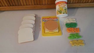 Vintage Fisher Price Fun With Food Soup And Sandwich Set