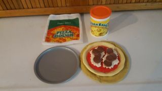 Vintage Fisher Price Fun With Food Pizza Dough And Sauce