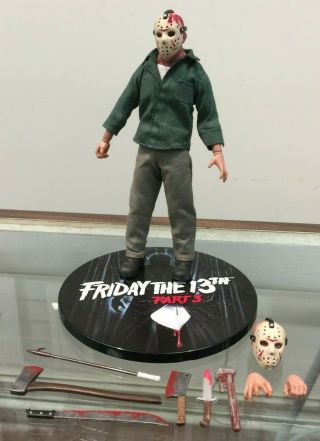 Friday The 13th: Part 3 - Jason Voorhees Figure W/ 6 Weapons,  2 Hands & Head