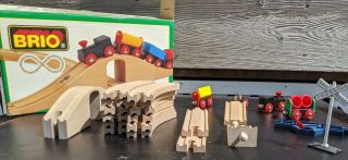 Brio Wood Train Set,  Box 33125 Complete Set
