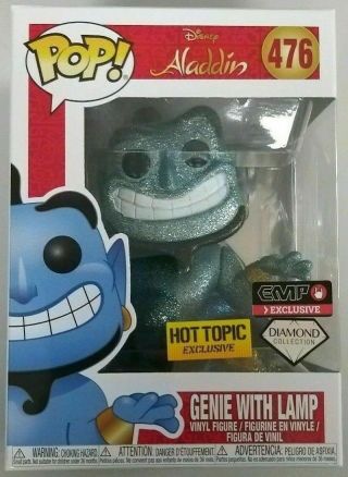 Funko Pop Disney - Aladdin N°476 - Genie With Lamp - Exclu Diamond Hot Topic Emp