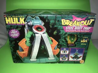 1997 Toybiz Incredible Hulk Breakout Steel Body Trap Playset Marvel Legends