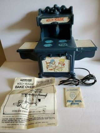 1976 Holly Hobbie Easy Bake Oven 7360 Coleco W/cook Book,  Instructions