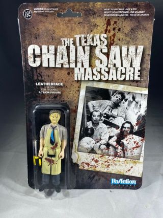 Texas Chainsaw Massacre Leatherface Action Figure Horror Movie Funko Reaction