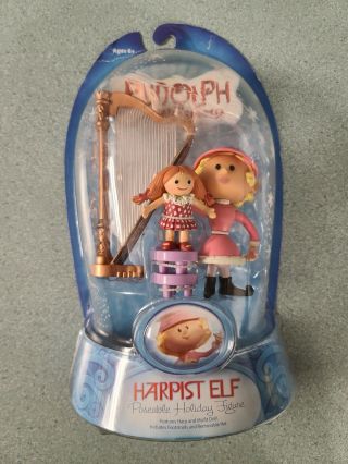 2007 Rudolph The Red - Nosed Reindeer Harpist Elf Holiday Figure Round 2