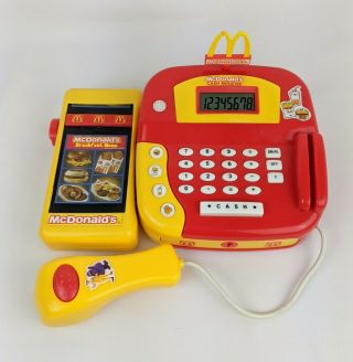 Cdi Mcdonald’s Electronic Cash Register Playset Toy Breakfast / Lunch Menu 2001